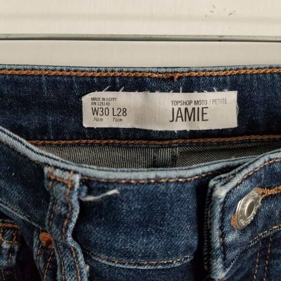 Topshop ankle skinny high rise Jean's - Picture 2 of 4